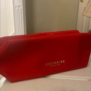 Coach Red Cosmetic Bag